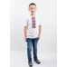 Embroidered t-shirt with short sleeves "Colours" red/white